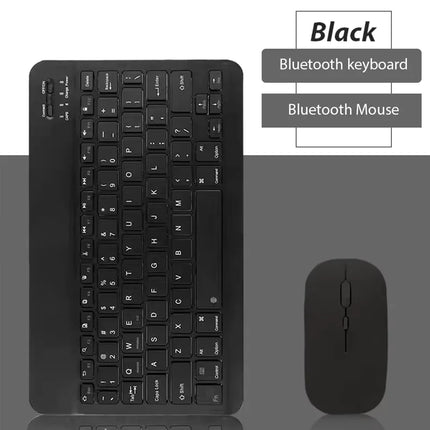 Bluetooth Wireless Keyboard With Mouse Portable Mini Rechargeable Keyboard For Ipad Tablet Android Ios Windows - product imag