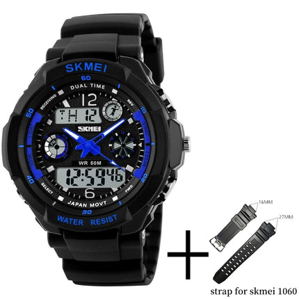 Skmei Kid's Digital Sport's Watches Boy Girl Fashion Dual Time Children Led Waterproof Electronic Wristwatch Relogio Masculino