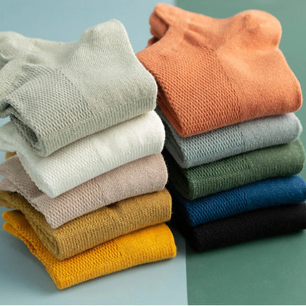 5 Pairs Women Cotton Socks Short Crew Ankle High Quality Breathable Summer Compression Casual Fashion Low-Cut Sock for Female