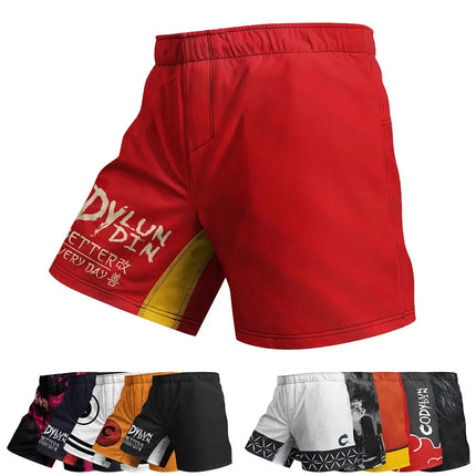 Boxing MMA Fight Shorts for Men 3D Print Pattern Women Polyester Fabric Casual Digital Printing Bjj Rashguard Muay Thai Shorts