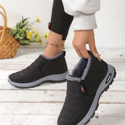 Men Women Unisex Super Warm Winter Snow Boots Thick Sole Arctic Insulated Ankle Boots Heat Lock Lining Solid Outdoor Footwear