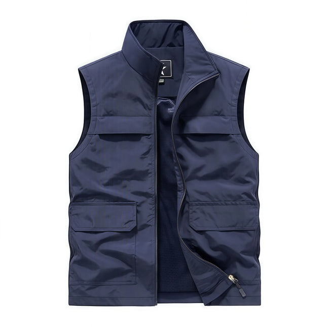 Mehrfarbige Outdoor-Multipocket-Weste mit versteckten Taschen zur Aufbewahrung, Größe 6XL, Arbeitskleidung, Freizeitweste, individuelles Logo