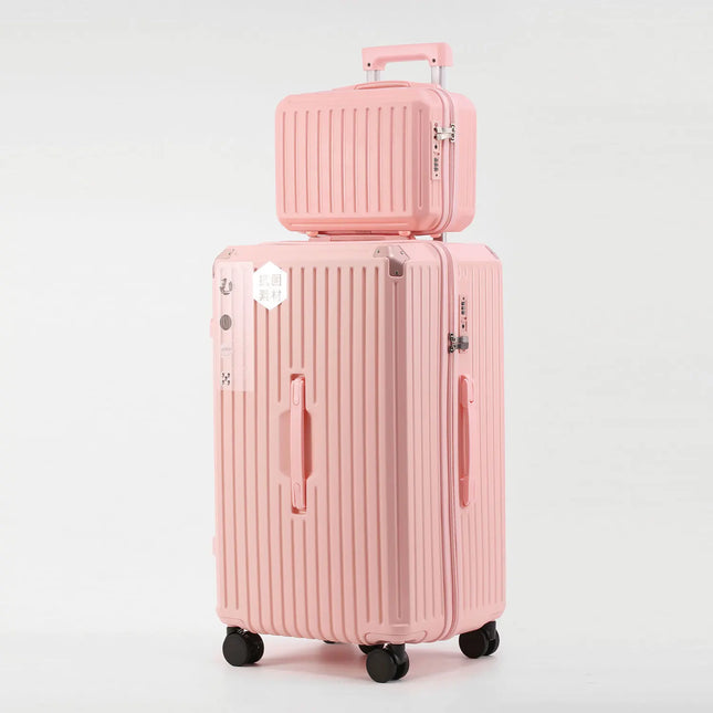 Ultra-Large Capacity Thickened Suitcase Set ABS+PC Material Trolley Case  USB Charging Interface Universal Wheels Luggage