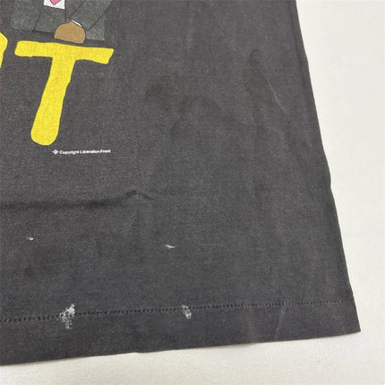 SAINT Mxxxxxx T-Shirts Men Women 1:1 Best Quality Anime Character Print Black Washed Oversized Short Sleeve
