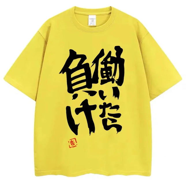 Anime Futaba Anzu Same Print T-Shirt Chinesische Wort Cosplay Stil T-Shirts Mode Sommer Damen T-Shirts Streetwear Damenbekleidung