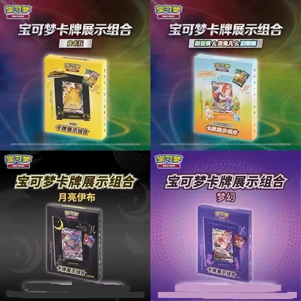 Hot Sale 100% Genuine Pokemon Trading Cards Game Ptcg Chinese Card Book Gift Box Cards Exhibit Combination Full Range Toy Gift