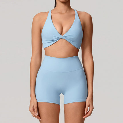 Summer 2PCS Yoga Suit Sports Set Women Quick-Dry Gym Set Women Tracksuit Running Workout Long Sleeve Sports Shirt Yoga Clothing