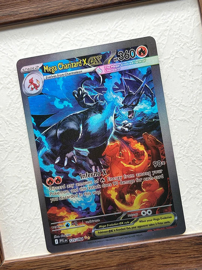 DIY PTCG Bewertungskarte Einzelkarte 2025 PFL EN MEGA GLURAK X Ex SPECIAL ILLUSTRATION RARE GEM MT10 Hobby Sammlung Flash Karte
