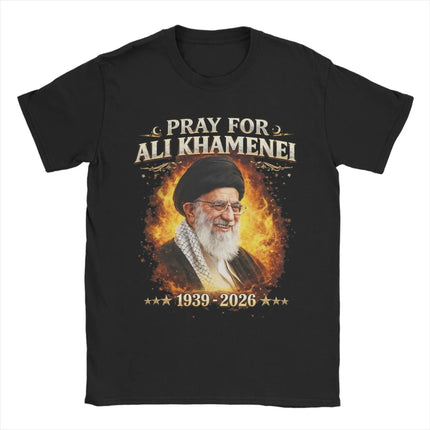 Graphic Printing We Love You Ayatollah RIP 1939-2026 IRAN Ali Khamenei  T Shirt For Unisex  Cotton Tee Shirt Short Sleeve Tops