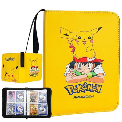 Pokemon 4or9 Pocket Card Album Binder Pokemon Verzamelmap 400or900 Capacity Trading Card Storage BookPU Cover Cartoon Gift