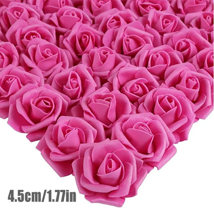 20~200pcs Foam Rose Artificial Flowers Head Teddy Bear Rose Handmade DIY Gift Decoration Wedding Valentines Day Home Decor