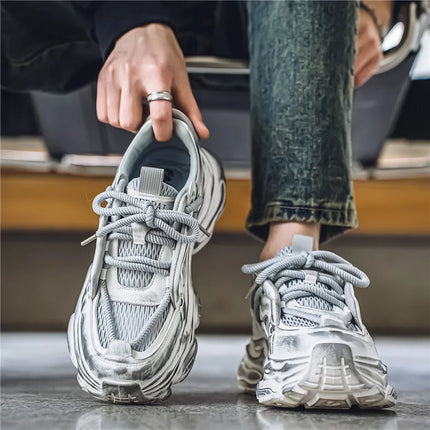 Platform Sneakers Men Breathable Casual Shoes For Men Summer Sport Shoes Male Street Style Shoes Male