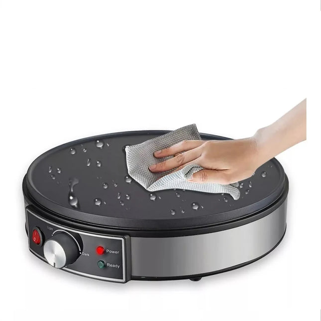 Electric Crepe Maker Machine Pancake Machine Batter Crepes Maker Kitchen Cooking Roti Tortilla Blintzes Pancakes Bacon Eggs