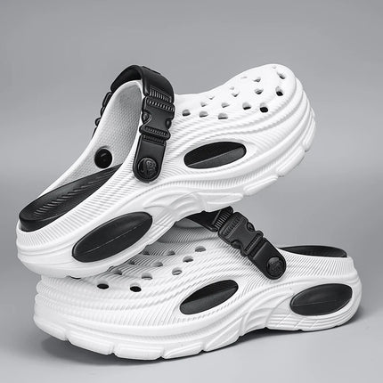 Plus Size 47 Summer Men Sandals Clogs Outdoor Garden Clogs Hole Shoes Male Casual Shoes Water Shoes Comfort Home Soft Slippers
