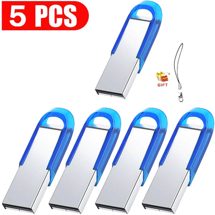 5pcs Various styles wholesale USB Flash Drives 2.0 64GB Black Free Keychain Pen Drive 8GB Storage Memory Stick Mini BusinessGift