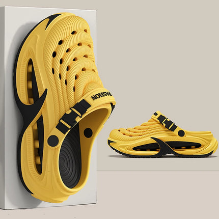 Outdoor Beach Thick Bottom Sandals Men 2026 Summer Eva Soft Sole Platform Clogs Men Comfortable Non Slip Sport Sandals Couple