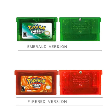 GBA Game Pokemon Series 32 Bit Video Game Cartridge Console Card Pokemon Emerald Ruby FireRed LeafGreen Sapphire Multi-language