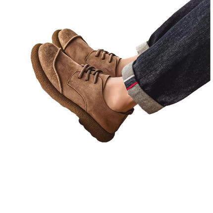 2025 men's shoes autumn new casual shoes wide toe retro low top lace up trend versatile men's shoes