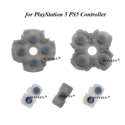 IVYUEEN Silicone Conductive Rubber Adhesive Button Pad Keypads for Sony PlayStation DualShock 4 5 PS5 PS4 Pro Controller Gamepad