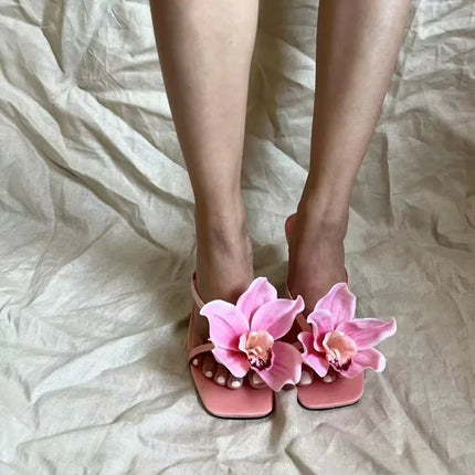 2026 New Women's Shoes Fashion Flower High Heeled Sandals for Woman Exquisite Model Casual Shoes Designer Shoes Zapatos De Mujer