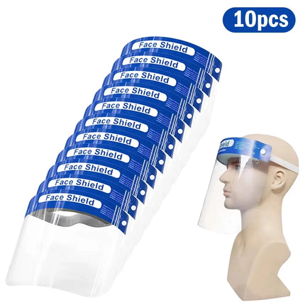 Protective Mask Full Face Shield Masks Transparent Anti Saliva Splash-proof Protect Eye Full Face Mask Cover Protective Clear