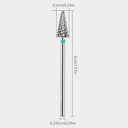 KANIU 1PCS 5X0.6CM Small Umbrella Tungsten Steel Grinding Tip Nail Drill Bit Carbide Nail Tool Electric Manicure Drill Accessory