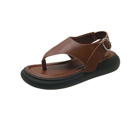 2026 New Casual Herringbone Flip-Flop Sandal Beach Toe-Ring Roman Women's Shoes Popular Non-Slip Toe-Post