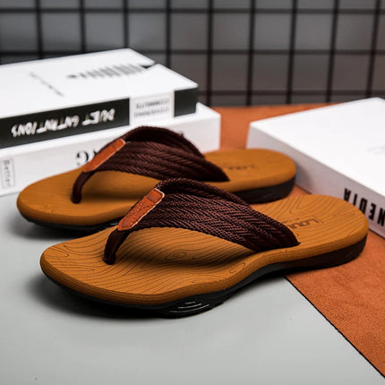 MEN Flip flop Comfortable Breathable Slip-On Sandals for Men Casual Summer Footwear