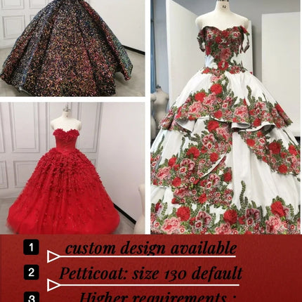 Black Mexican Red Roses Embroidery Quinceanera Dress Ball Gown 2026 Off The Shoulder Sweet 15 16 Dress Birthday Gown Customized