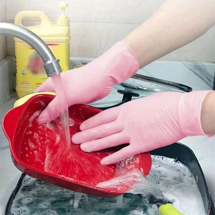Pink Nitrile Disposable Gloves for Household Cleaning Working Kitchen Gardening Dishwashing Latex Free Nail Salon Tattoo Gloves
