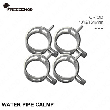 4pcs/lot Soft Pipe Clamp Buckle Water Cooling Hose Tube Clamps Spring Type Flexible Tightened Anti Leak 10/12/13/16mm pipe clamp