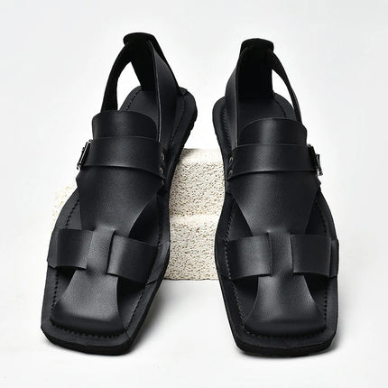 Men's Sandals Summer Sandals Anti-collision Toe Casual Beach Shoes for Men Versatile Ultra Light Wading Aqua Shoes Brand Sandaly
