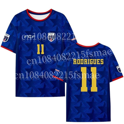 Cape Verde Fans Jersey Vozinha 1 Shirt Kids Men 3D Printed Soccer T-Shirt Cape Verdean FCF Fans Tee Summer Casual Sportswear Top