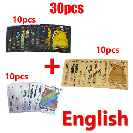 81-36Pcs Pokemon Cards German Spanish French English Vmax GX Energy Card Pikachu Rare Collection Battle Trainer Boys Gifts Toys