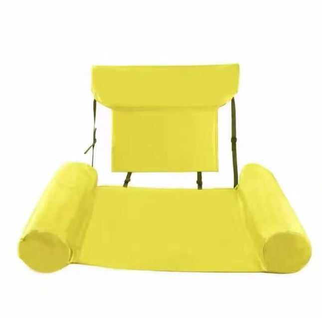 1 ud. Hamaca inflable de agua de gran venta Tumbona flotante plegable para piscina Colchón de malla de aire Reclinable para adultos Verano Playa Natación