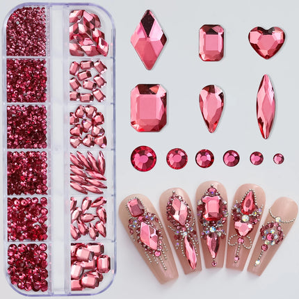 12Grids Mini Caviar Beads Nail Art Decorations Metal Gold/Silver Micro Ball Nail Charms Magnetic Pen 0.5~3mm Ball Nail Jewelry