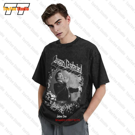 Juan Gabriel Divo De Juarez Judas Priest Metal Band Vintage Oversized T-Shirt 8NZ0