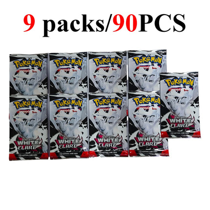 90/360PCS Pokémon Card Packs 151， ASCENDED HEROES 。Evolutions,PALDEAN FATES,English Reinforcement,Battle Transaction Card Gift