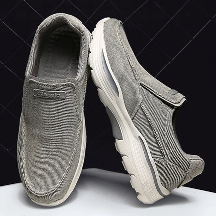 Men's Lightweight Canvas Loafers for Outdoor Hiking Camping Casual Sports Running Jogging Shoes Size 39-48