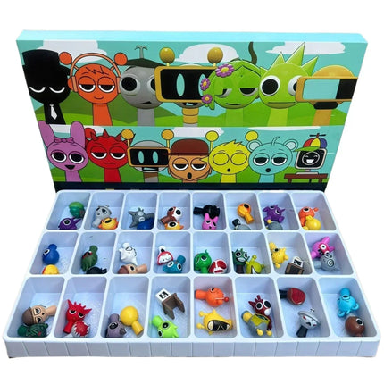 ==2025new 24pcs/48pcs Sprunki Figures Mode Toys Sprunki Incredi box Anime Action Figures Sprunki Game Cartoon