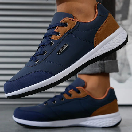 Men's Leather Walking Sneakers - image 5