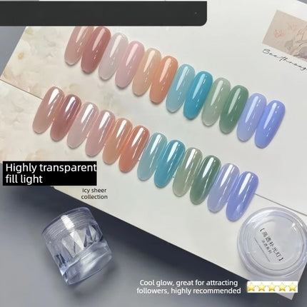 New Nail Mirror Bright Plating Aurora Chrome Powder for Nails Moonlight Pearl White Rubbing Powder Manicure Chrome Flash Dust