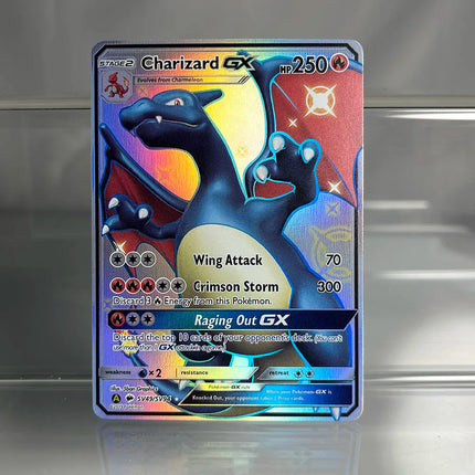 Foil PKM Single Cards Pikachu Charizard EX Bubble Mew Game Rare Collection Cards PTCG Rainbow Proxy Cards