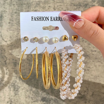 YOBEST Big Gold and Silver Color Heart Earrings for Women, Butterfly Dangle Earring Set, Female Jewelry Gifts, New Fashion, 2025