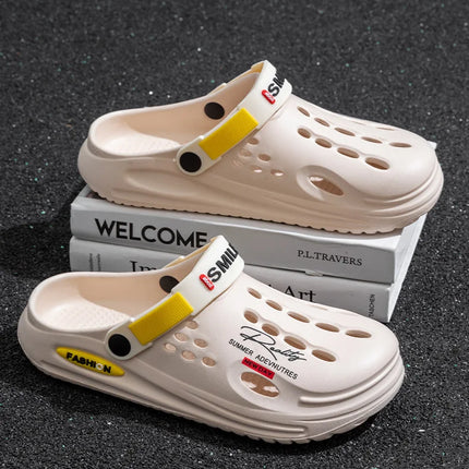Men EVA Clogs Hollow Out Hole Sandals Adjustable Strap Non Slip Garden Work Shoes Waterproof - product view 2