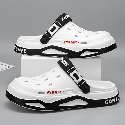 Summer Eva Style Breathable Sandals Women's Men's Garden Clog Shoes Outdoor Hole Beach Slippers Comfortable Household Slippers