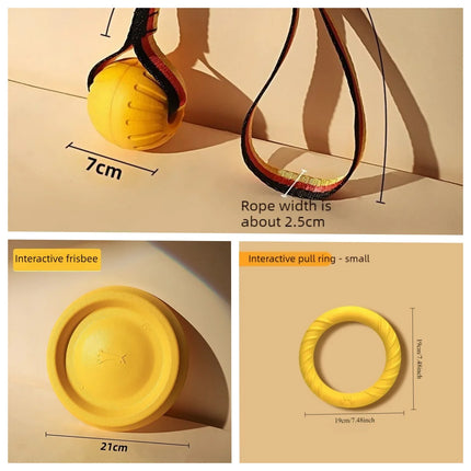 1/3 Piece EVA Pet Toy Indestructible Dog Frisbee, Toy for Self-Entertainment and Relieving Boredom, Pet Ball for All Dogs