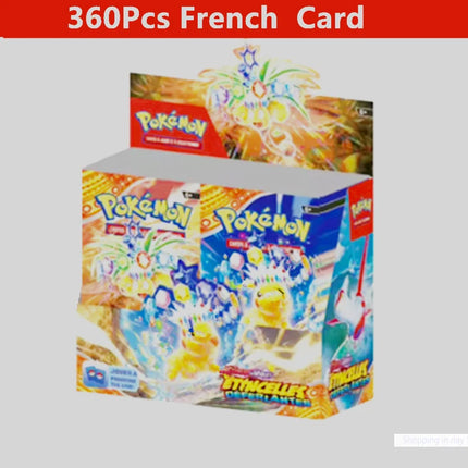 90/180/360Pcs English French Spanish Carta Karten Pokemon Cards Sun Moon Evolutions Booster Box Collectible Tradiner child Card