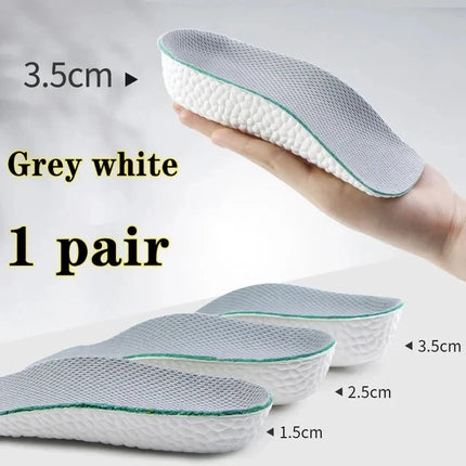 1.5/2.5/3.5 Cm Arch Support Height Increase Insoles Light Weight Soft Elastic Lift Soft Elastic Lifting for Men Women Shoes Pads
