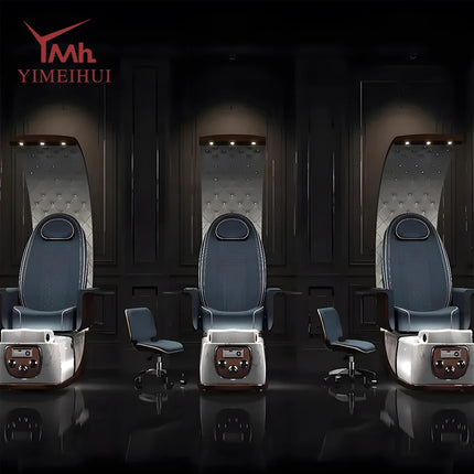 Luxury Pedicure Chair for Nail Spa Salons High-Back Professional Foot Care Manicure Station Human Touch Massage Modern Furniture